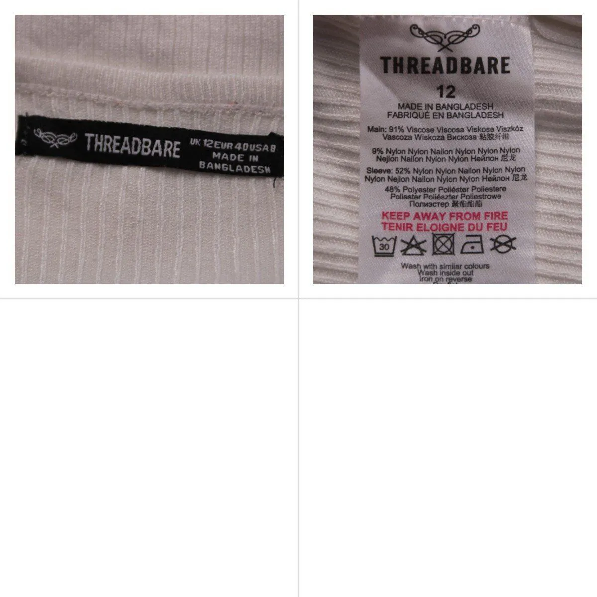 лонгслив Threadbare